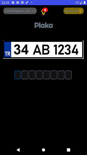 komputer Plaka Quiz- 81 il Plaka Testi