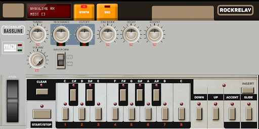 Synthesizer TB 303 Bassline PC