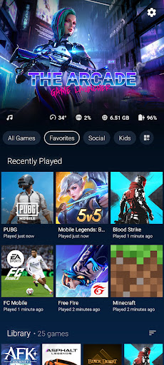 The Arcade: Game Launcher Hub PC