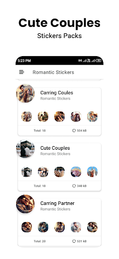 Romantic Stickers WASticker.ly PC