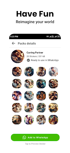 Romantic Stickers WASticker.ly PC