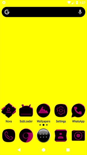 Black and Pink Icon Pack