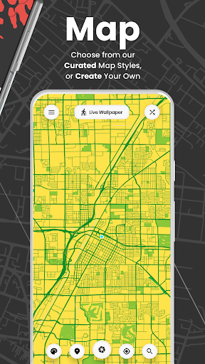 Cartogram - Live Map Wallpaper পিসি