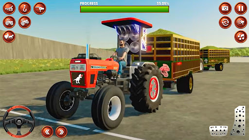 मकई खेती खेल 3डी ट्रैक्टर PC