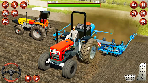 मकई खेती खेल 3डी ट्रैक्टर PC