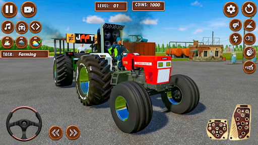 असली भारतीय ट्रैक्टर खेती खेल PC