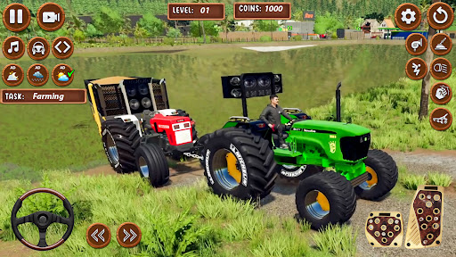असली भारतीय ट्रैक्टर खेती खेल PC