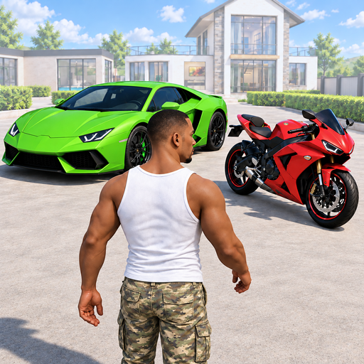 City Gangster Bike Driving 3D الحاسوب