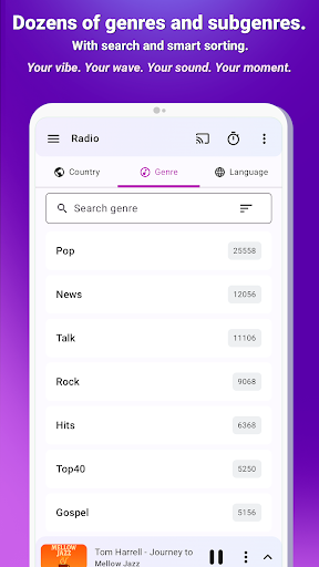 komputer Radio Player: FM AM Live Tuner