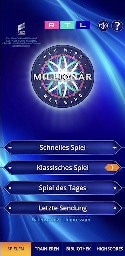 Wer wird Millionär? Training