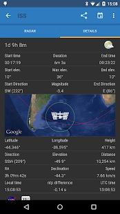 Station Spatiale ISS Detector: suivi par satellite PC