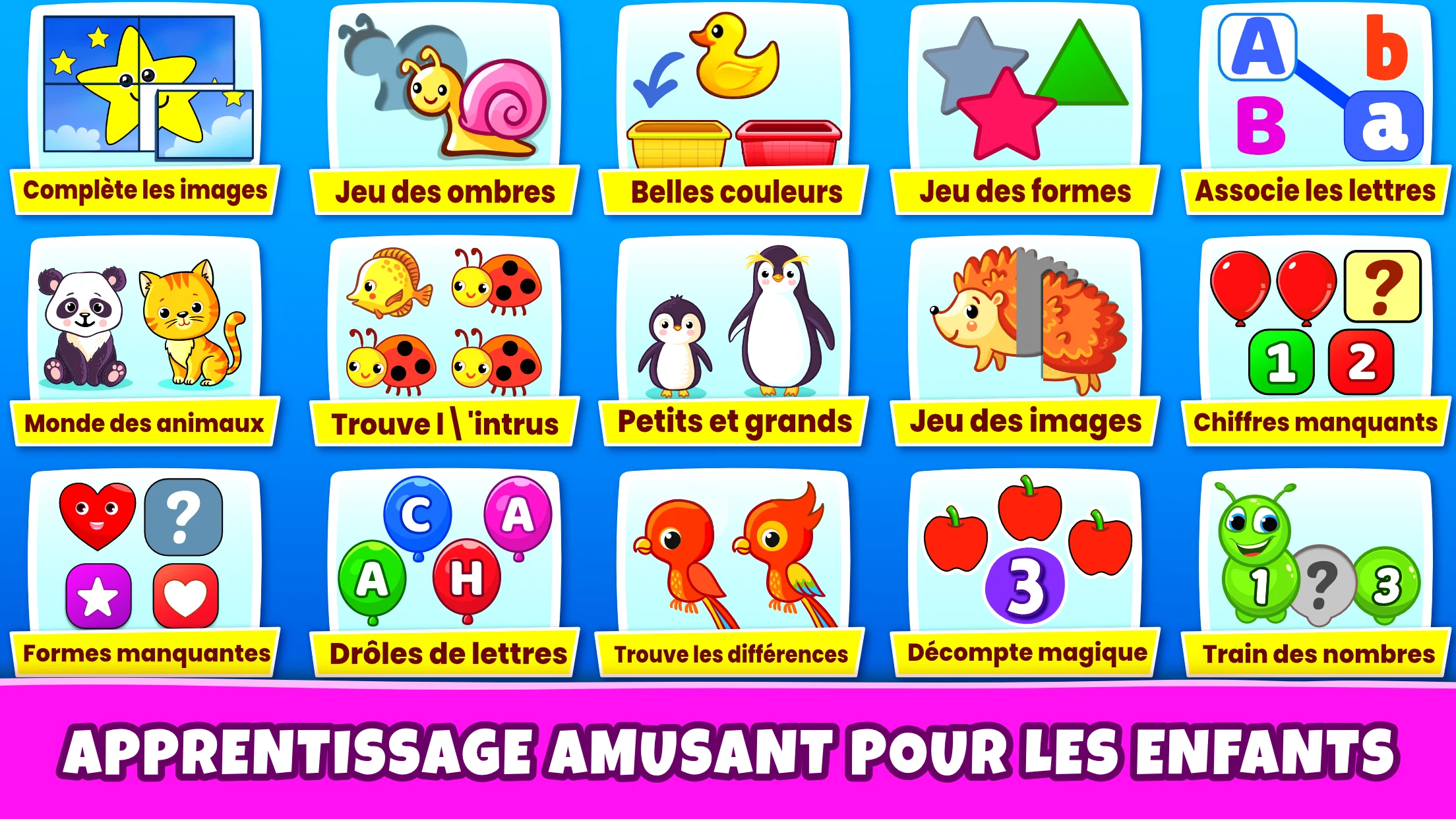 Jeux pour enfants: 3 à 7 ans PC
