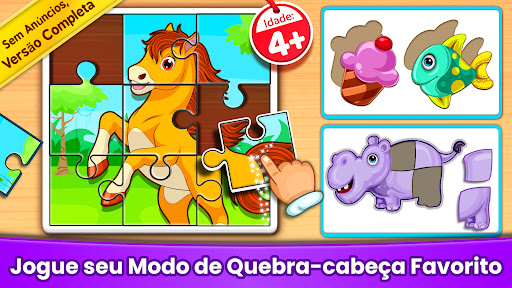 Quebra cabeça infantil jogo 3+ para PC