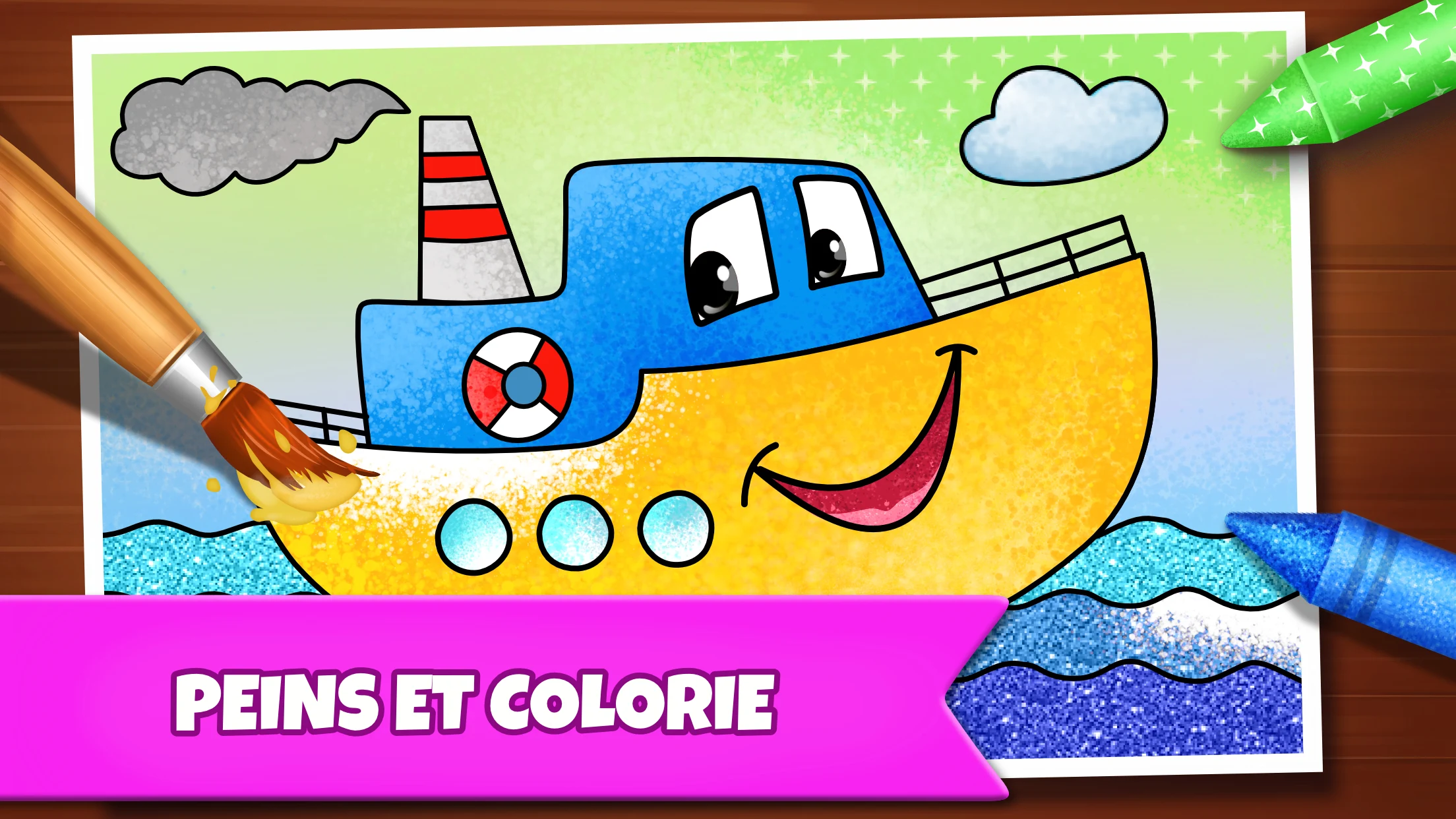 Jeux de dessin: peins, couleur PC