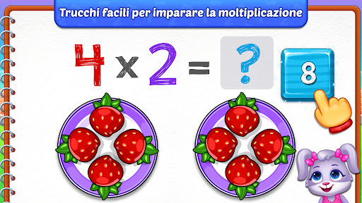 Gioco tabelline per bambini 5+