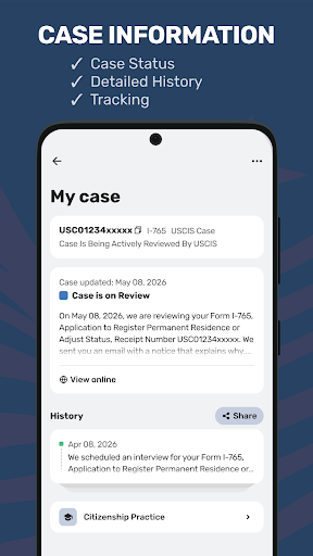 komputer Case Tracker US Immigration