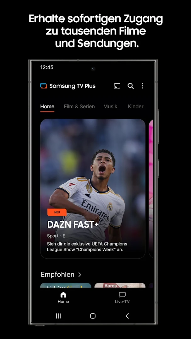 Samsung TV Plus: 100% kostenlos TV. PC