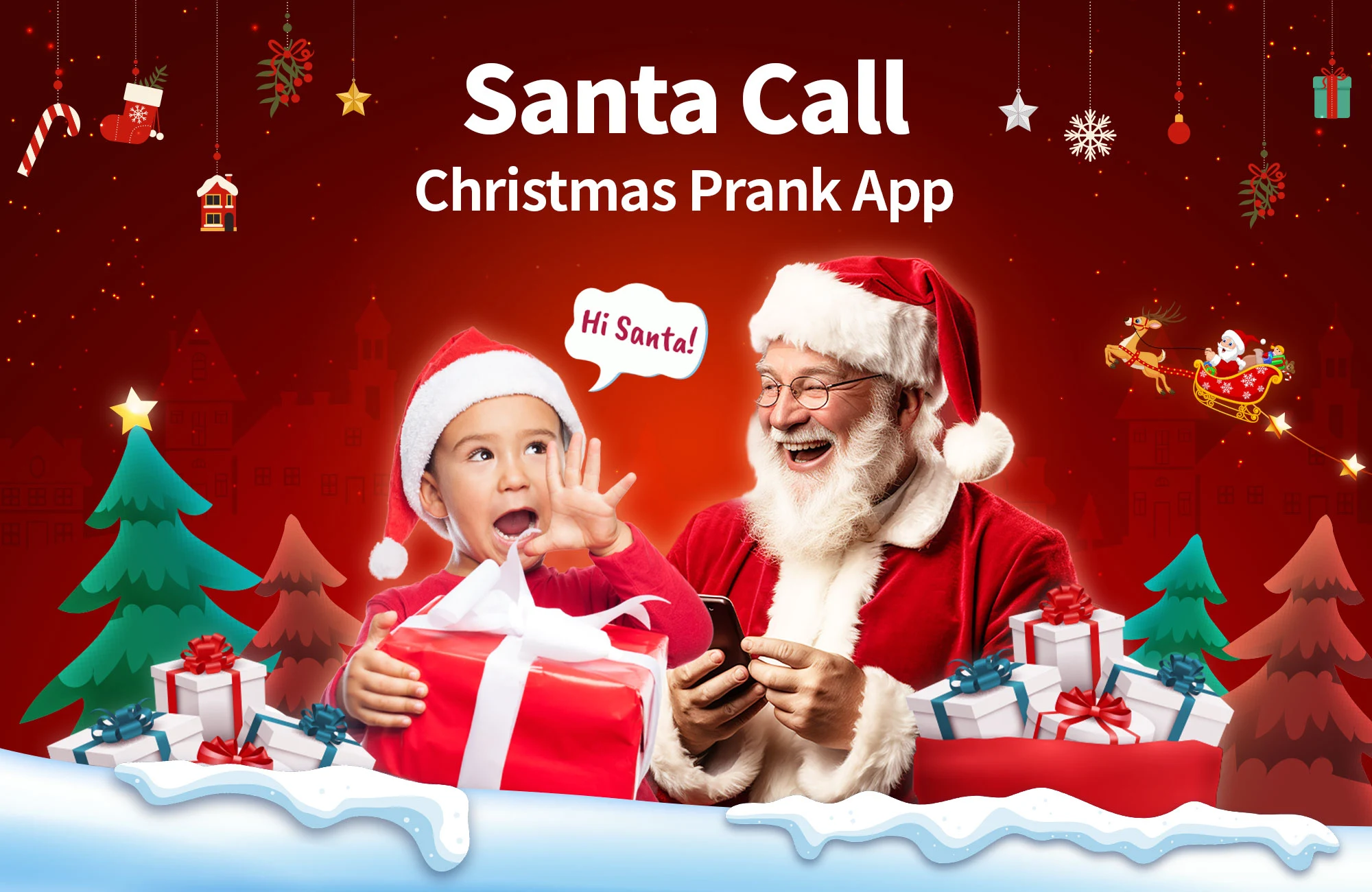 Скачать Santa Prank Call: Fake video на ПК с MEmu