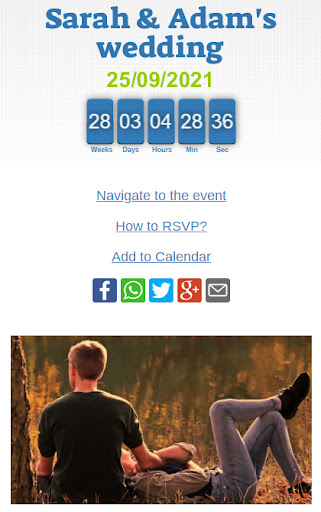 Save This Date - Wedding Rsvp PC