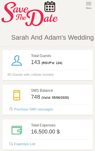 Save This Date - Wedding Rsvp PC