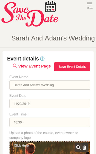 Save This Date - Wedding Rsvp PC