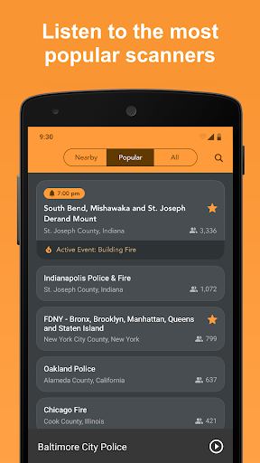 Scanner Radio - Fire and Police Scanner