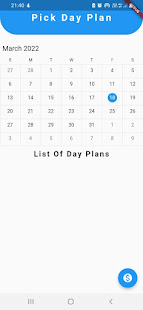 Pick Day Plan