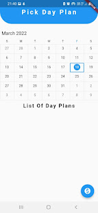 Pick Day Plan