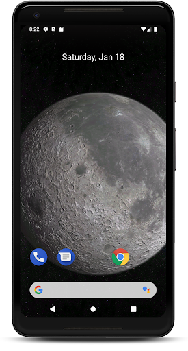 Luna 3D Sfondo animato