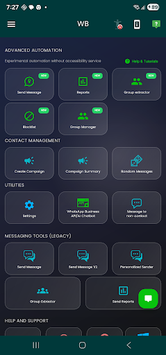 WB Bulk Sender & Group Manager پی سی