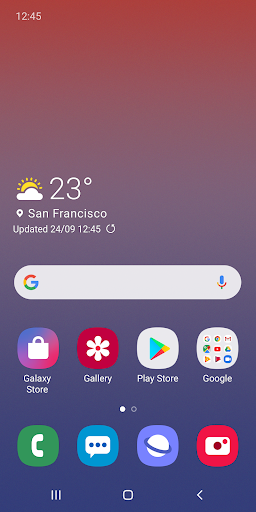 Samsung One UI-Startbildschirm PC