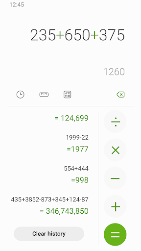 Samsung Calculator الحاسوب