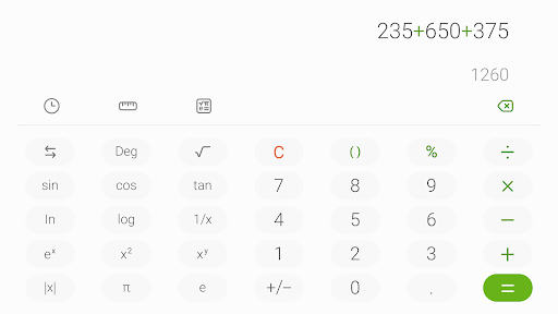 Samsung Calculator الحاسوب