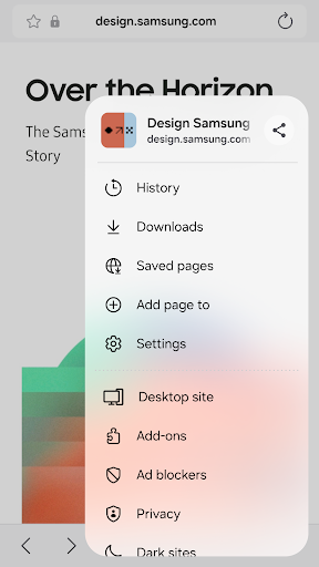 Samsung Internet 브라우저 베타 PC