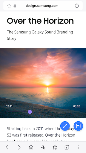 Samsung Internet 브라우저 베타 PC