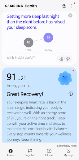 Samsung Health پی سی