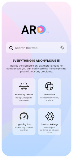ARO Lite - Private Browser PC