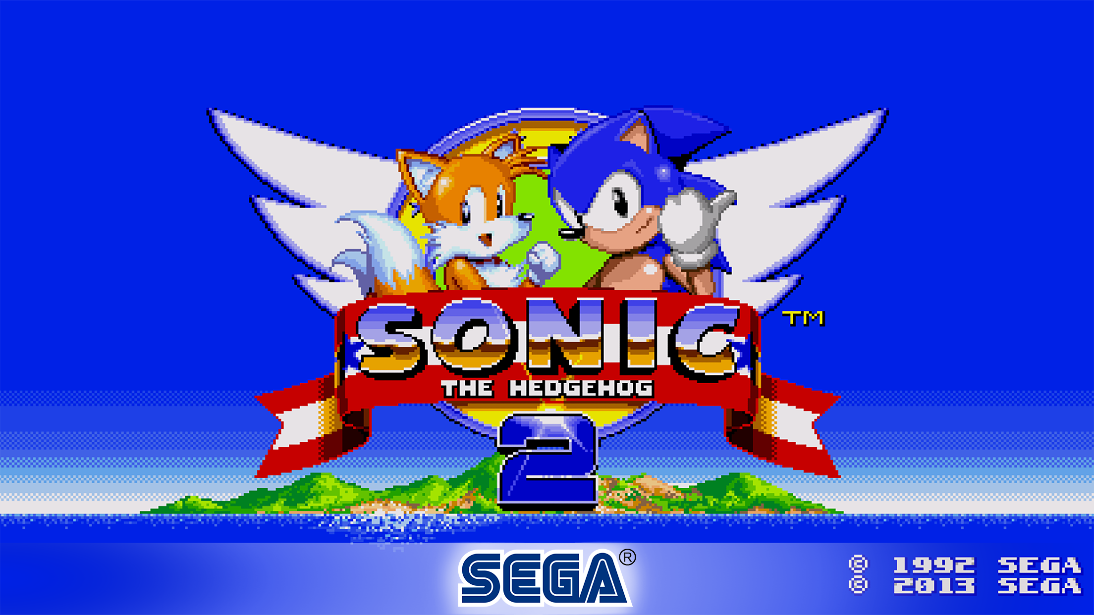 Sonic 2. Sonic the Hedgehog 2 (16 бит). Игра Sega: Sonic 2. Sonic the Hedgehog 2 меню. Sonic 2 стартовый экран.