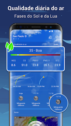 Clima ao vivo - Tempo preciso