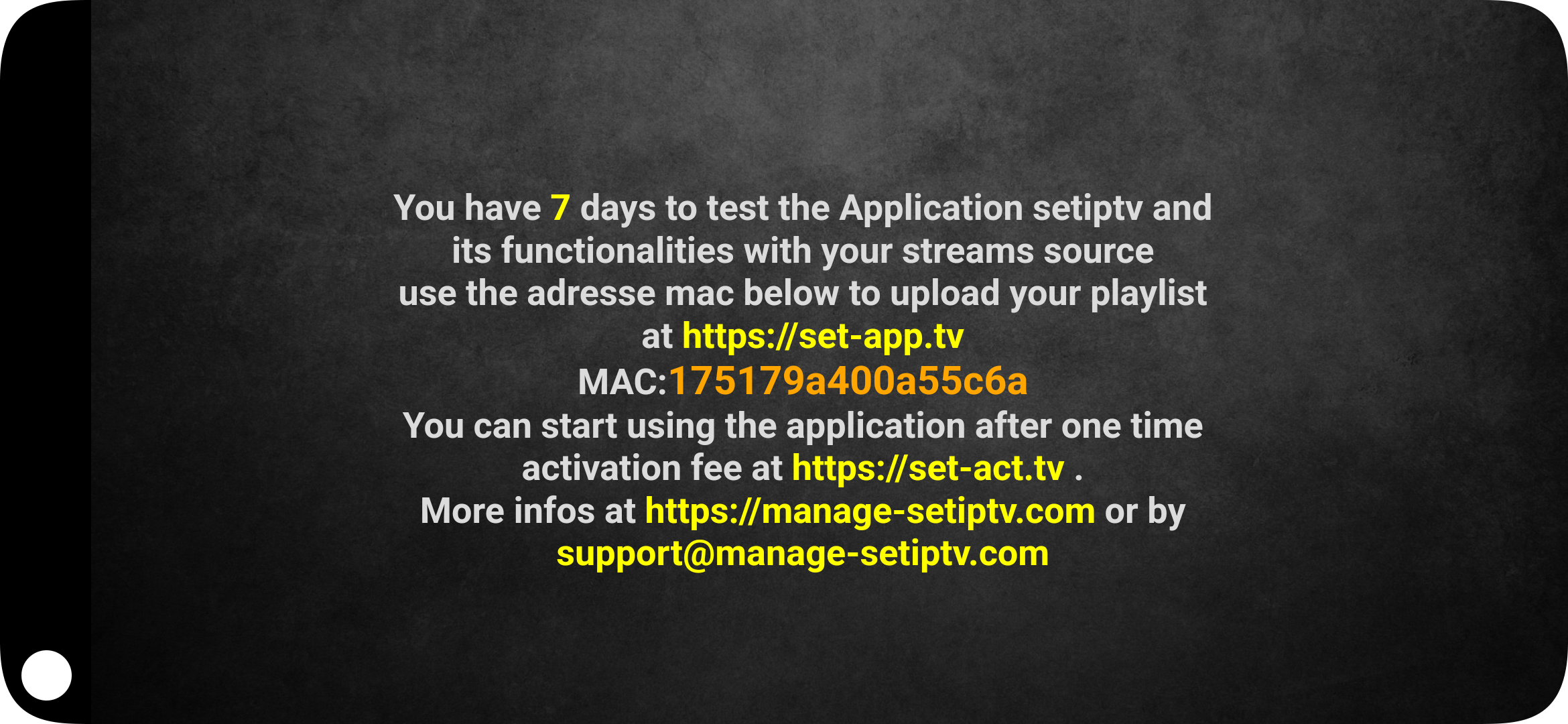 SETIPTV - SETSYSTEME PLAYER PC