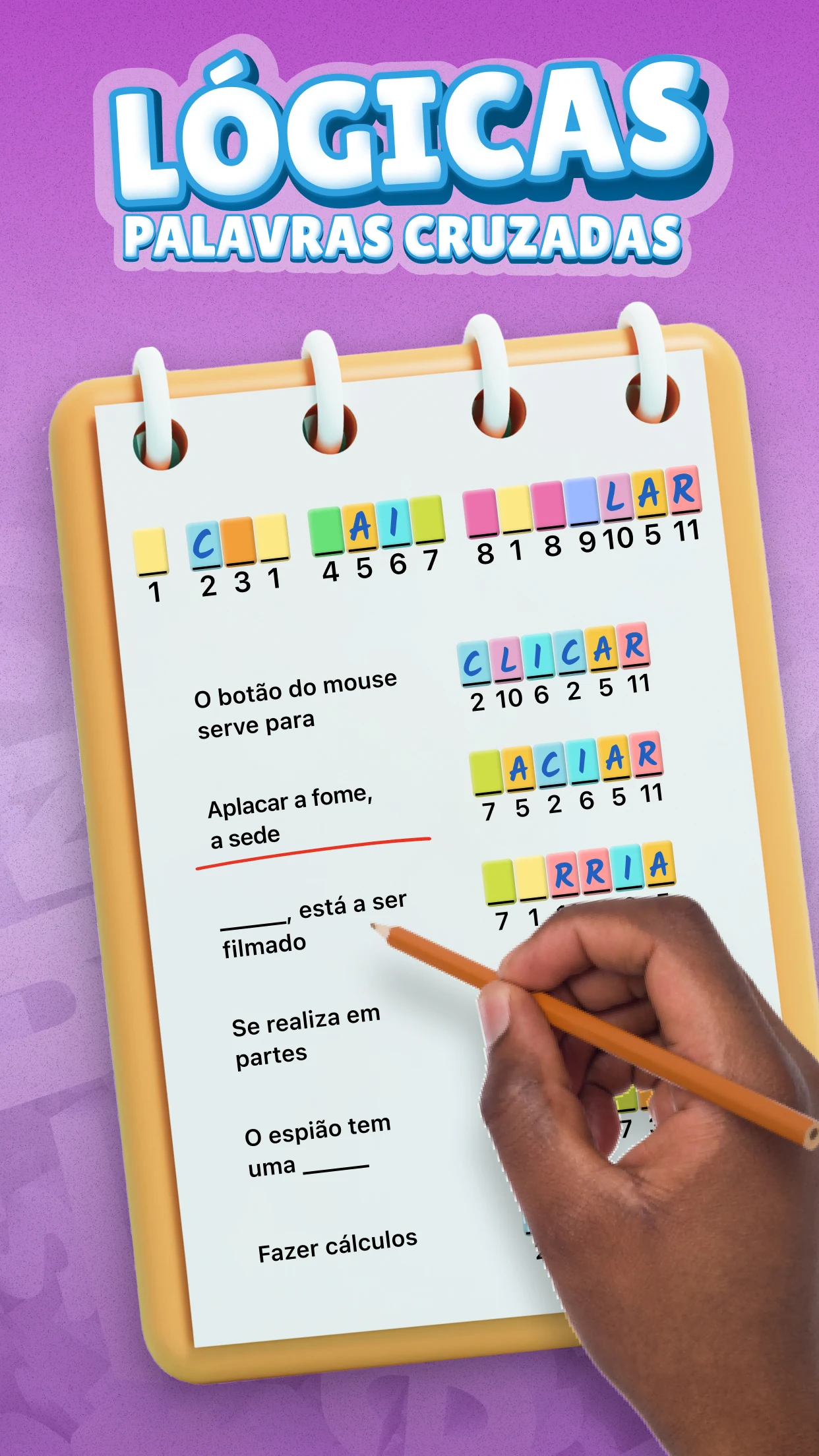 Caça Palavras: Portuguese Puzzle Game – Letras Grandes