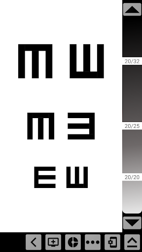 OptoCharts اختبار النظر الشامل الحاسوب