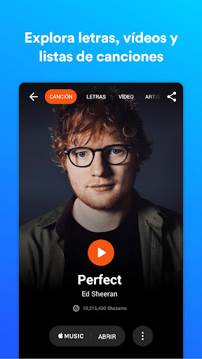 Shazam: música y conciertos