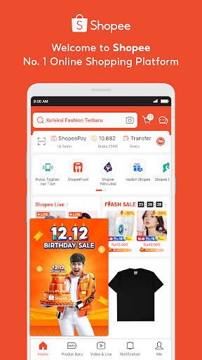 Shopee: 12.12 Birthday Sale