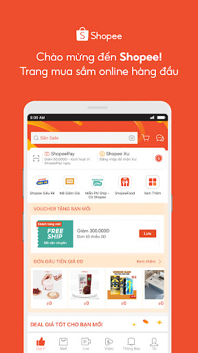 Shopee: Mua và Bán trên Di động PC