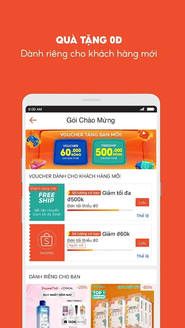 Shopee: Mua và Bán trên Di động PC