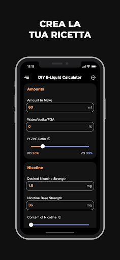 Calcolatrice E-Liquid PC