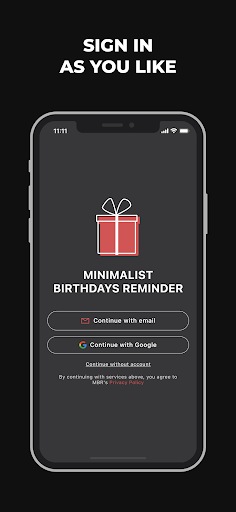 Minimalist Birthday Reminder پی سی