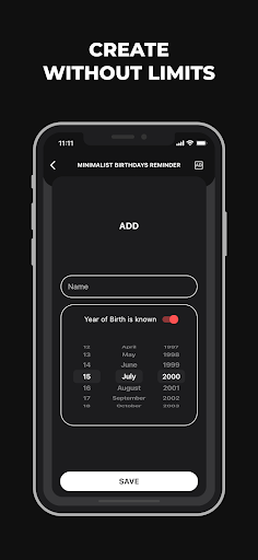 Minimalist Birthday Reminder پی سی