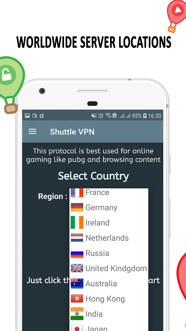 VPN : Shuttle VPN, Free VPN, Unlimited Turbo VPN PC